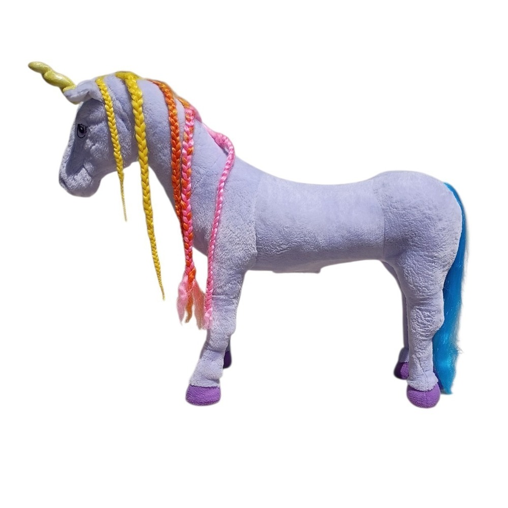 purplePlush Ride-On Horse Pony Toy w/ Sounds Sturdy Kids Pretend Play 31"